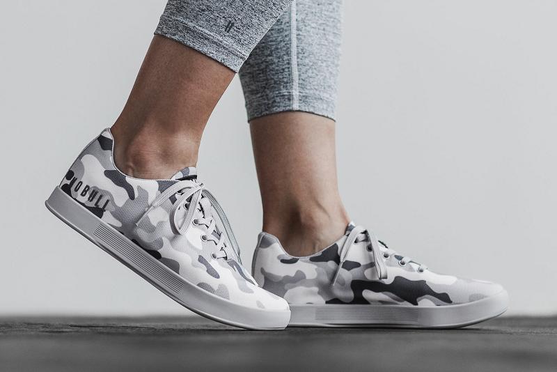 Nobull Arctic Camo Canvas Women's Trainers Dark / Grey | USA T1917C